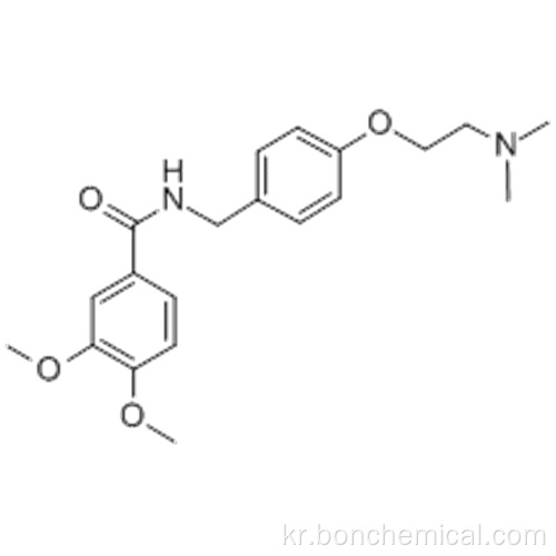 벤즈 아미드, N-[[4- [2- (디메틸 아미노)에 톡시] 페닐] 메틸] -3,4- 디메 톡시 -CAS 122898-67-3